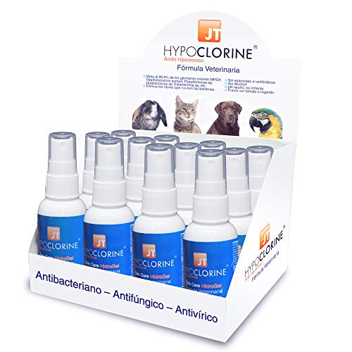 JTPharma Hypoclorine - Spray para piel y heridas de mascotas, 60 ml