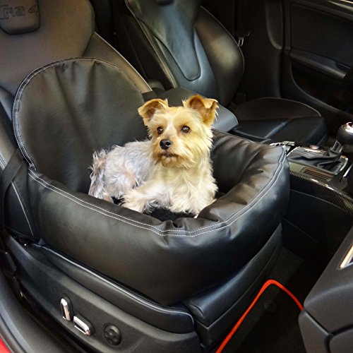 knuffliger Auto asiento para perros, gatos o mascotas Incluye Correa y asiento Fijación recomendado para Nissan Nissan AD Wagon Material Leder-Look inkl. Flexgurt