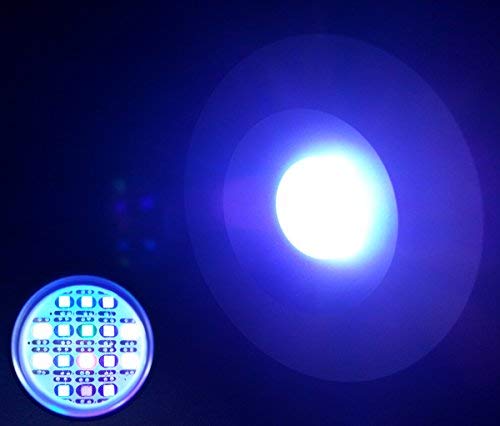 Lominie Leite Luz LED Acuario Asta 20, Iluminacion LED para Acuarios Marino Lampara LED para Peceras 30~45cm con Control Remoto(Enchufe de la UE)