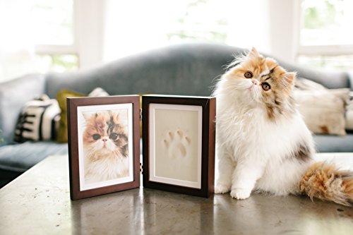 Pearhead Marco de Fotos de Recuerdo para Mascotas con diseño de Huellas de Perro o Gato