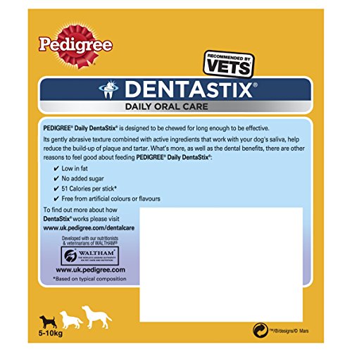 Pedigree Dentastix Diario Oral Cuidado Perro Pequeño 5-10 K G, 56 palitos, pack de 1