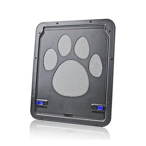 PETCUTE Gateras para Perros Puerta para Gatos Puertas para Perros Cerradura Automática de Mascota Bloqueable para Mascotas