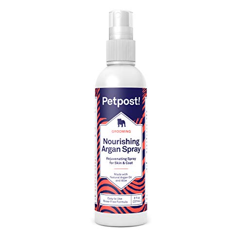 Petpost | Spray de champú de argán sin Agua para Perros - Desodorante y Limpiador de Pieles naturalmente nutritivo para Pieles más sanas y Brillantes - Fórmula sin Enjuague