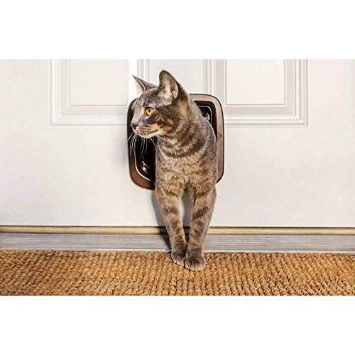 Petsafe Solapa para Gato con Bloqueo Manual, Solapa Duradera para Gato con fácil instalación, Staywell, Color marrón