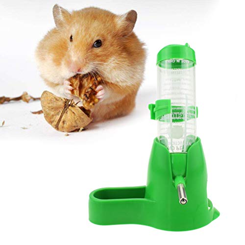 POPETPOP Hamster Botella de Agua Alimentador automático Dispensador de Agua para Ratas Conejillos de Indias Hurones Conejos Animales pequeños Verde