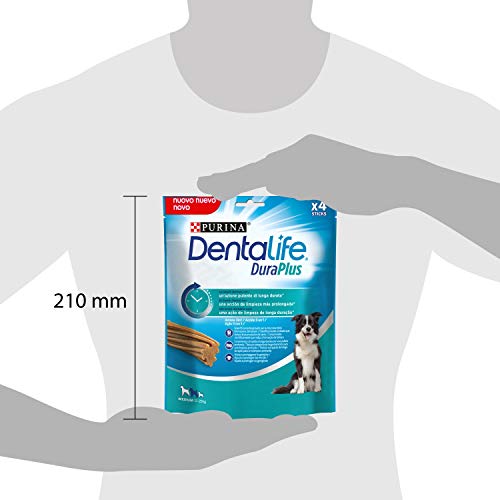 Purina Dentalife DuraPlus Medium - Snack Dental para Perro Mediano, 5 x 197 g