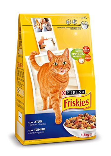 Purina Friskies Pienso para Gato Adulto Atún y Verduras 6x1,5 Kg (Total 9kg)