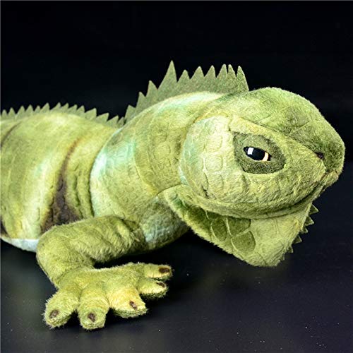 shenlanyu Juguete de Peluche 66cm Real Life Lizard Plush Toy Realistic Stuffed Wild Animal Toy Realista Green Lizard Toy Regalos para Niños