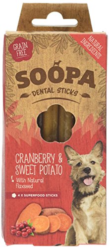 Soopa Dental Sticks, 100 mm, Cranberry/Sweet Potato