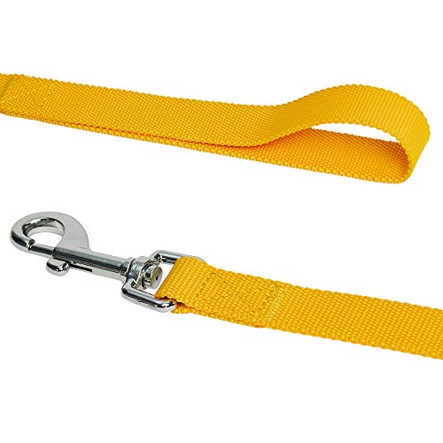 Umi. Essential Classic - Correa resistente para perros S, 150 x 1,5 cm, correas básicas para perros (amarillo)