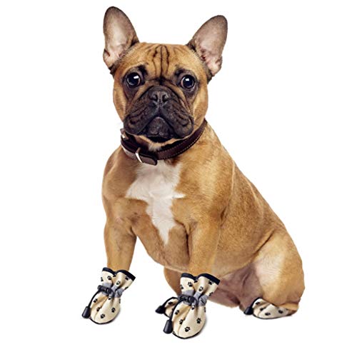 AMURAO Zapatos para Perros de Invierno Botas Impermeables Antideslizantes Calzado cálido para Gatos pequeños Perros Calcetines para Cachorros