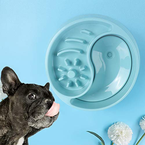 Balacoo Tazón de Comida Anti-Asfixia Tazón de Comida Lenta Creativo Comedero Lento de Plástico Alimentador Práctico para Cachorro Mascota Gato Perro