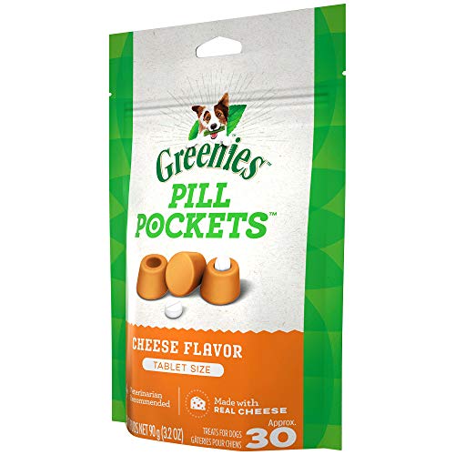Greenies Pill Pockets Cheese Flavor for Dogs 3.2oz 30ct Tablets