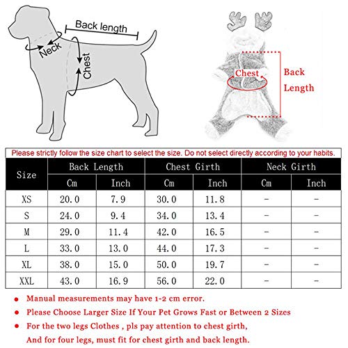 Otoño Invierno Warm Fleece Pet Ropa para Perros pequeños Perros Navidad Traje de Perro Mono Cachorro Abrigo Chaqueta Chihuahua Pug Ropa, Marrón, S