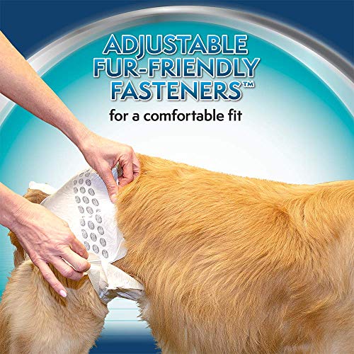Simple Solution nuevo true Fit pañales femeninos desechables para perros con indicador de humedad XS/Toy-12 Pack
