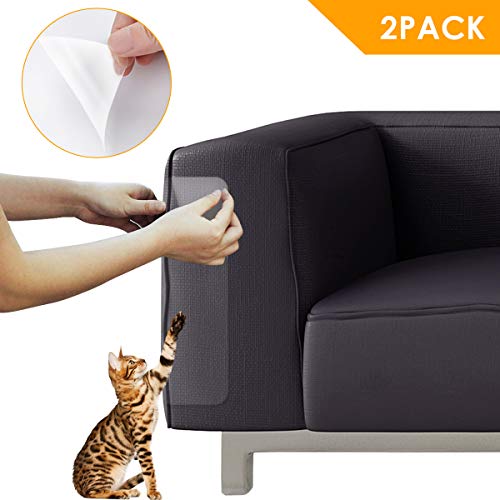 XingYue Direct 2 Unids/Set Pet Cat Scratching Guard Gran Scratch Protector Etiqueta Muebles Sofá Garra Protector Pads para Tapicería de Cuero/Sillas de Tela