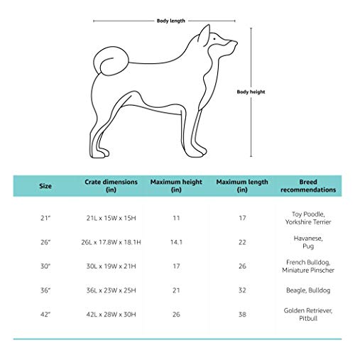 AmazonBasics – Transportín para mascotas abatible, transportable y suave de gran calidad, 53 cm, Caqui