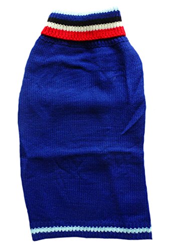 ANIMATE - Jersey para Perro, diseño de Rayas, Color Azul, 35,56 cm