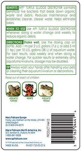 API Turtle Sludge Destroyer Limpiador de Acuario y removedor de Lodos, 237 ml