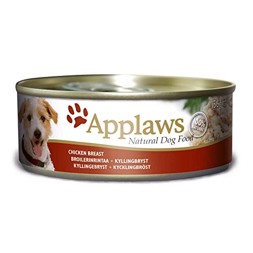 Applaws - Pechuga de pollo  comida para perros, 12 x 156g