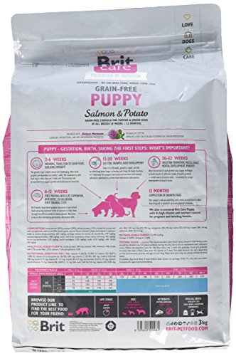Brit Care Grain-Free Puppy Salmon & Potato Comida para Perros - 3000 gr