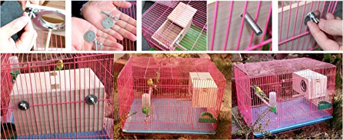 Caja nido de periquitos, casa de nido de periquitos, caja de cría para pájaros, caja de apareamiento 848102