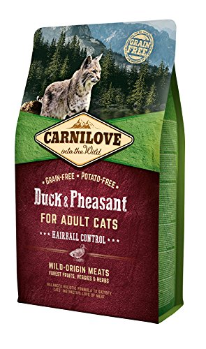 Carnilove 512348 alimento seco para Gatos Adulto Pato 2 kg - Alimentos Secos para Gatos (Adulto, Pato, 2 kg, Cualquier Raza, 75% Wild-Origin Meats)