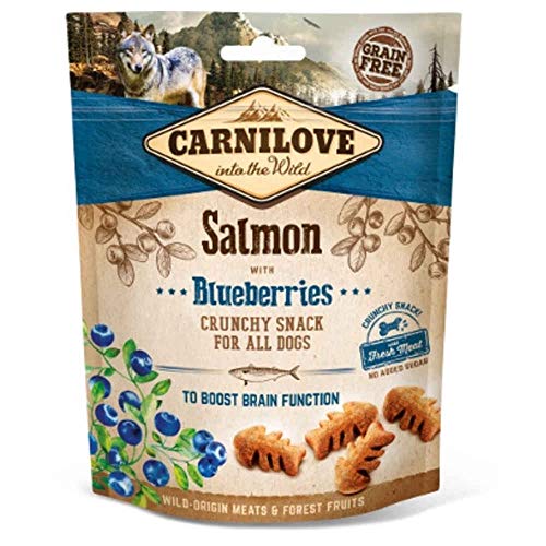 Carnilove Carnilove Crunchy Snack Salmon & Blueberries, Premios Para Perro, 200g - 200 gr