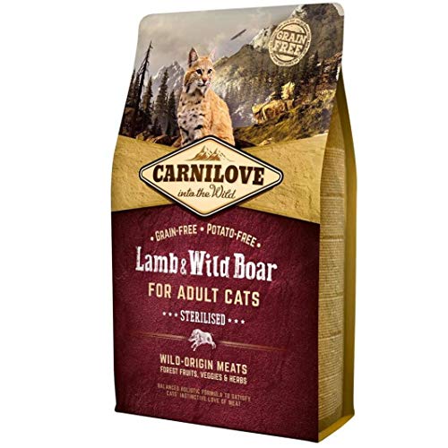 Carnilove Carnilove Lamb & Jabali Adult Sterilizado Comida Deshidratada Para Gato 400 Gr - Paquete de 13 x 30.77 gr - Total: 400 gr