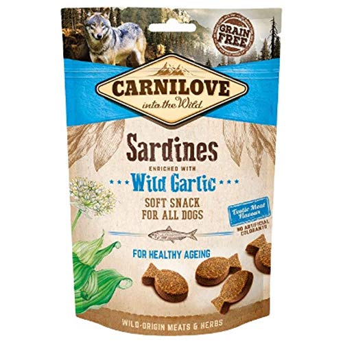 Carnilove Crunchy Snack Sardines & Wild Garlic, Premios para Perro, 200 gr