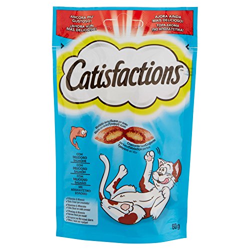 Catisfactions Premios Para Gatos Sabor Salmón - 60 gr