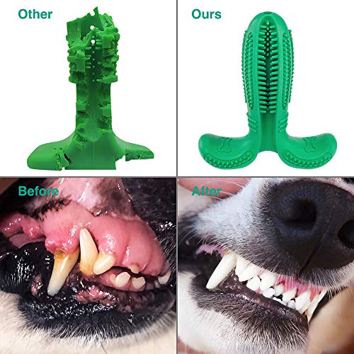 Cepillo de dientes para perros, juguete para masticar cachorros indestructibles, cepillo de limpieza para dientes, cuidado dental efectivo para cachorros, cepillo de dientes para perros no tóxico