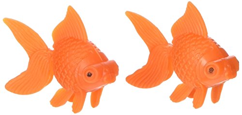DealMux 2-Piece peces cola de plástico acuario artificial cola de milano Goldfish Decoración / meneo, Orange