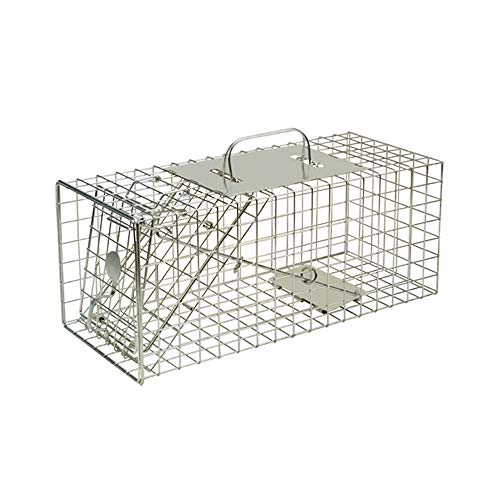 Defenders Animal Trap Cage - (Trampa humana fácil de colocar para ardillas y fauna silvestre de tamaño similar, adecuada para uso en interiores y exteriores) - Tamaño pequeño