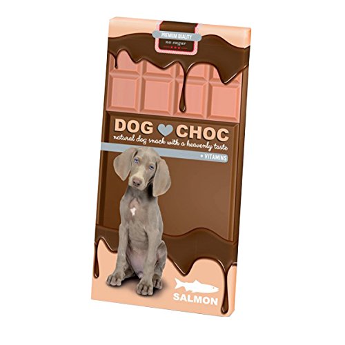 'Dog Chocolate de Perros Snack salmón, 3 Pack (3 x 100 g)