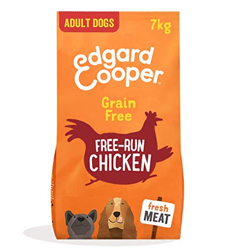 Edgard & Cooper pienso para Perros Adultos sin Cereales, Natural con Pollo Fresco de Granja, 7kg. Alimentación equilibrada sin harinas de Carne ni Carnes sobreprocesadas, cocinada a Baja Temperatura