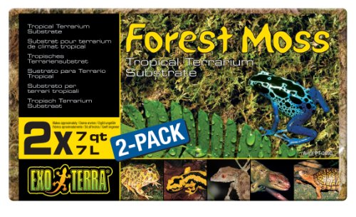 Exo Terra Sustrato Natural Forest Moss - Paquete de 2 Unidades x 7 L - Total: 14 L
