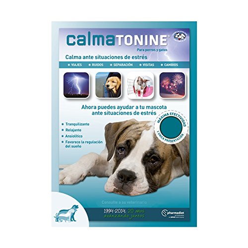 Farmadiet Calmatonine Envase con 120 Comprimidos para Perros y Gatos en Situaciones Estresantes