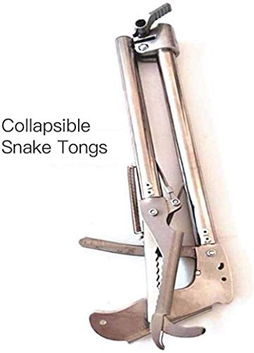 Gancho de campo de reptiles agarre suave gancho, pinzas de serpientes plegables de alta resistencia herramienta extra largo reptil agarrando la serpiente de cascabel receptor procesamiento mandíbula a