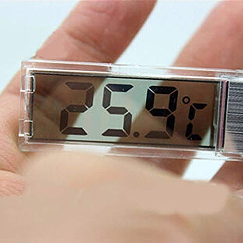 Hihey Medidor de termómetro para acuarios LCD Medición electrónica Digital de Temperatura Digital Termómetro para acuarios