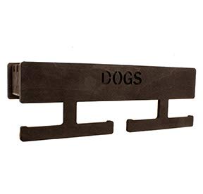 INEXTERIOR Perro Perro XL – Color: Negro – De Madera – con gran estante – Fabricado en Alemania – Con dispensador para bolsas de excrementos de perro y ganchos para toallas (Negro)