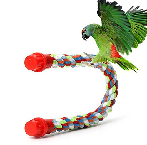 Jaula de juguete ajustable para colgar loros de pájaros