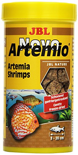 JBL Complemento alimenticio NovoArtemio, para Todos los Peces de acuarios, Compuesto de cangrejos de Artemia liofilizada