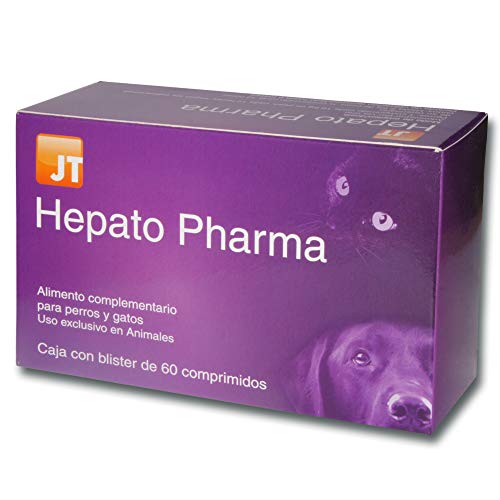 JTPharma Hepato Pharma - Alimento complementario para mascotas, 60 comprimidos