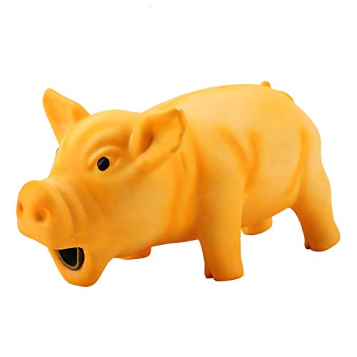 Juguetes de látex para Cerdos, un Juguete portátil para gruñir Cerdos Resistente a los mordiscos con Sonidos de chillidos Que atraen a su Mascota(# 2)