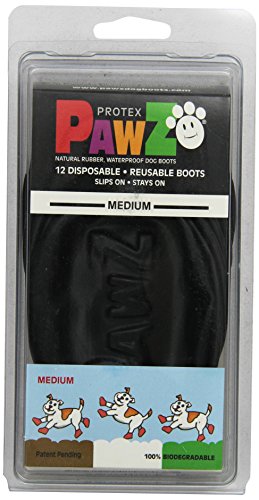 Kruuse Pet PAWZ Botines P/Perro M 7,6 CM Negro 12U, Medium