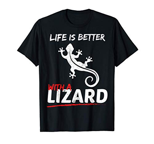 Leopard Gecko La vida es mejor con un lagarto Camiseta