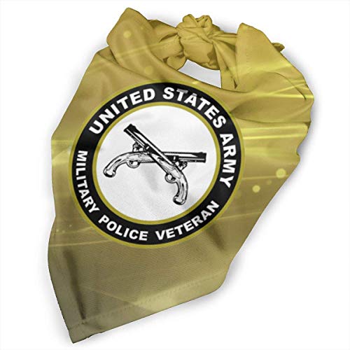 leyhjai US Army Military Police Veteran Classic Cute Bandana Triangle Bibs Bufandas para Mascotas Cat Puppy Dog
