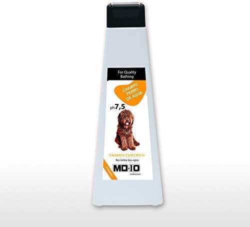 MD-10 COLLECTION Champú + Acondicionador para Perro de Agua + 2 Botellas Mezcladoras (Pelo Marron)