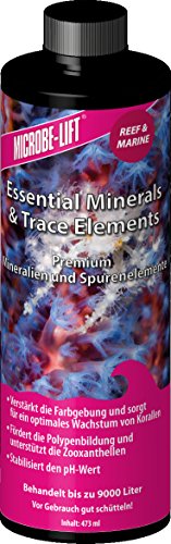 MICROBE-LIFT 9025-M Elements – Minerales y oligoelementos para Cada Acuario de Agua Salada, M